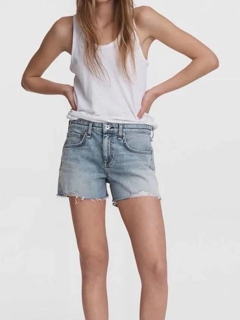 Rag & bone dre low-rise denim short - Picture 4 of 7